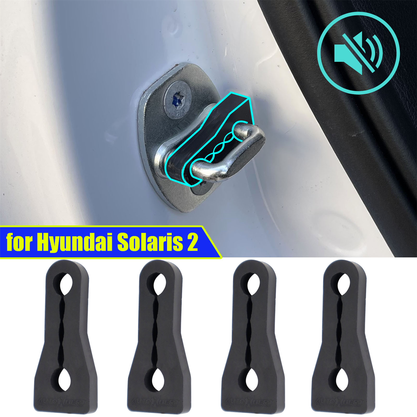 Door Stopper Rubber - Amortecedor de fechadura de porta para