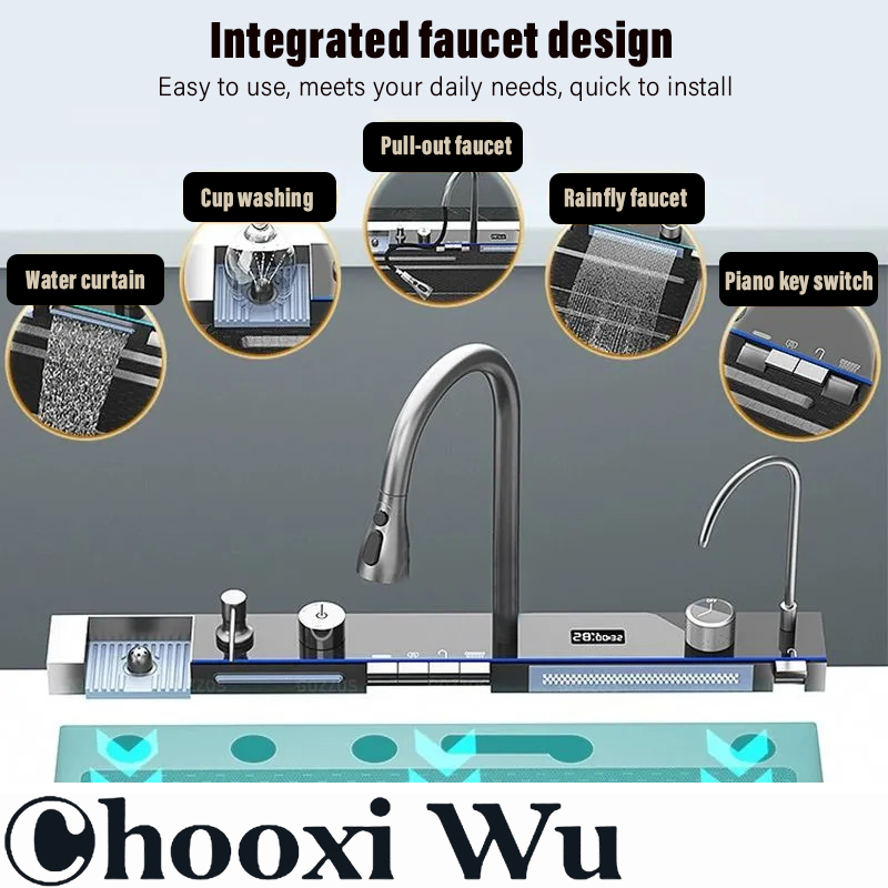 Home Improvement Kitchen Set - CHOO XIWU-Pia De Cozinha De Aço
