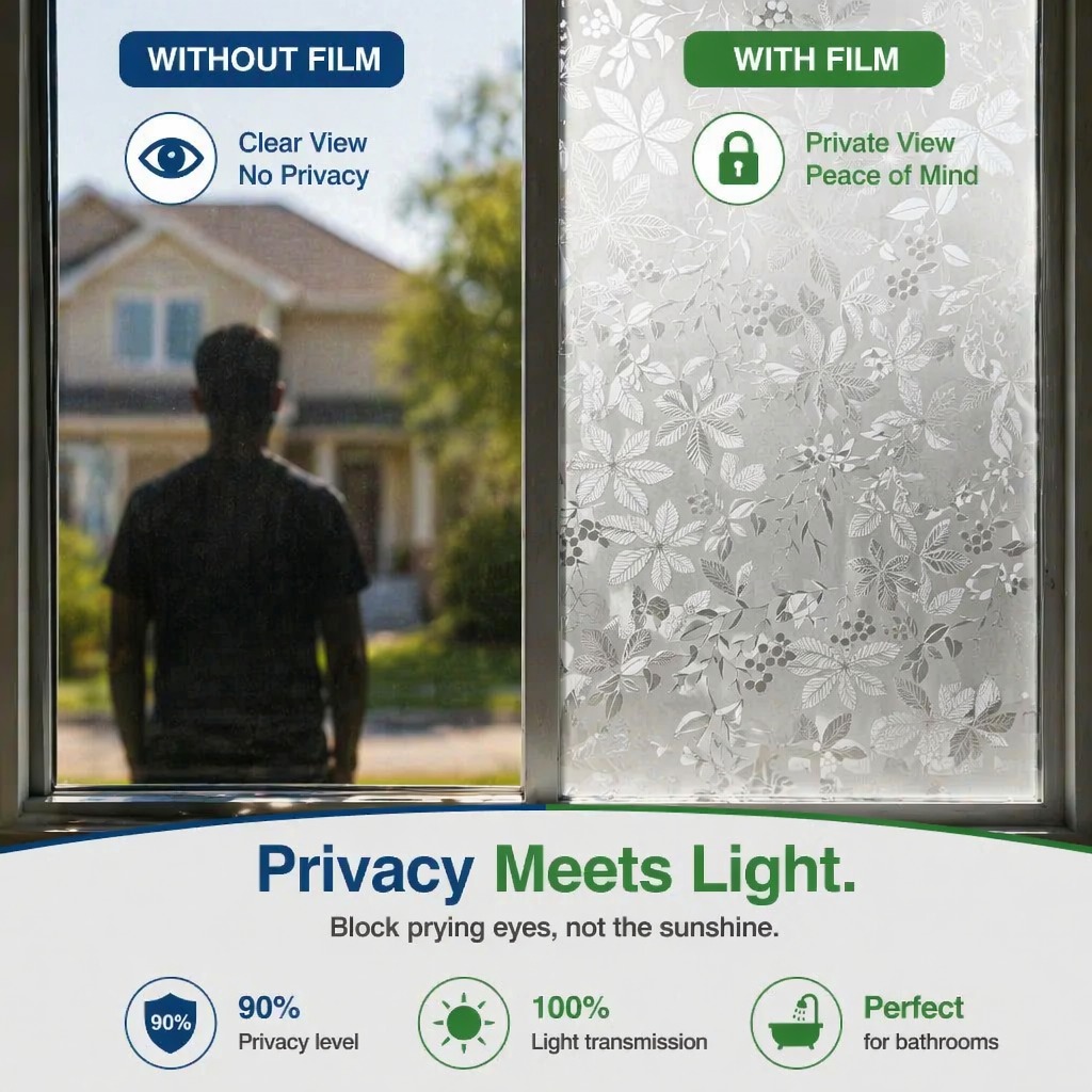 Filme de Privacidade Autoadesi - Window Insulation Film avaliação e preço