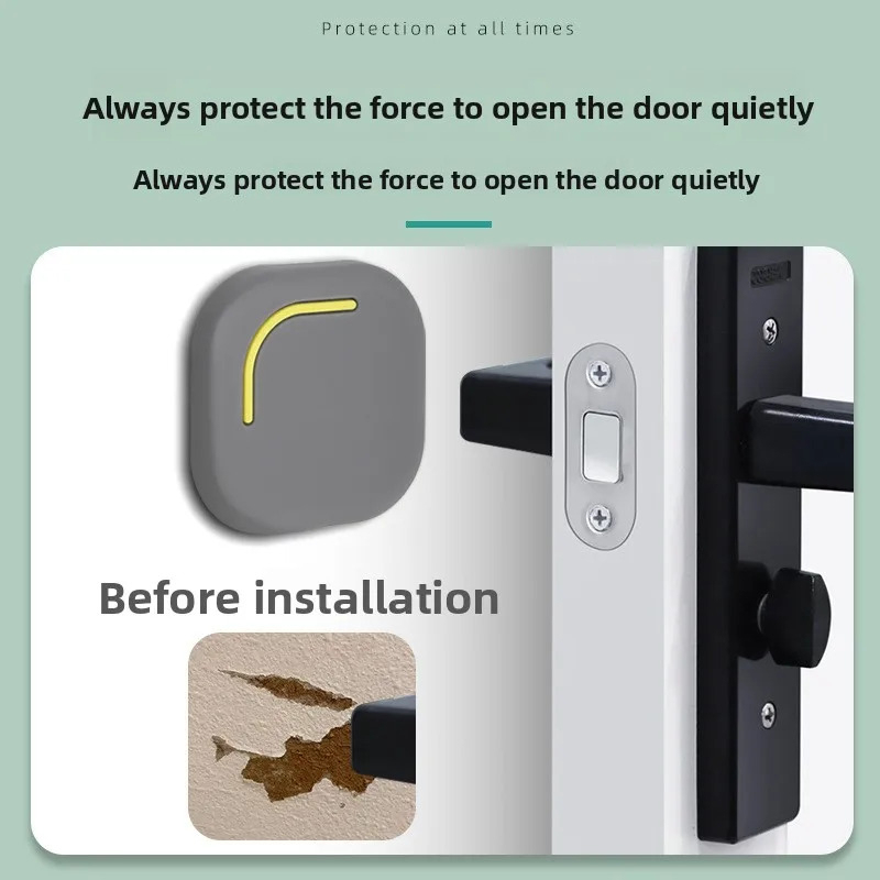 1/2 Peças Protetor de Porta de - Door Stopper Rubber avaliação e preço